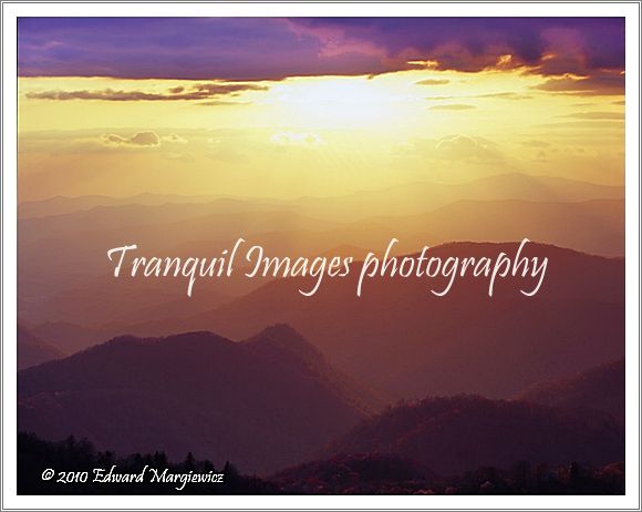 450668  A glorious sunset along the parkway, North Carolina